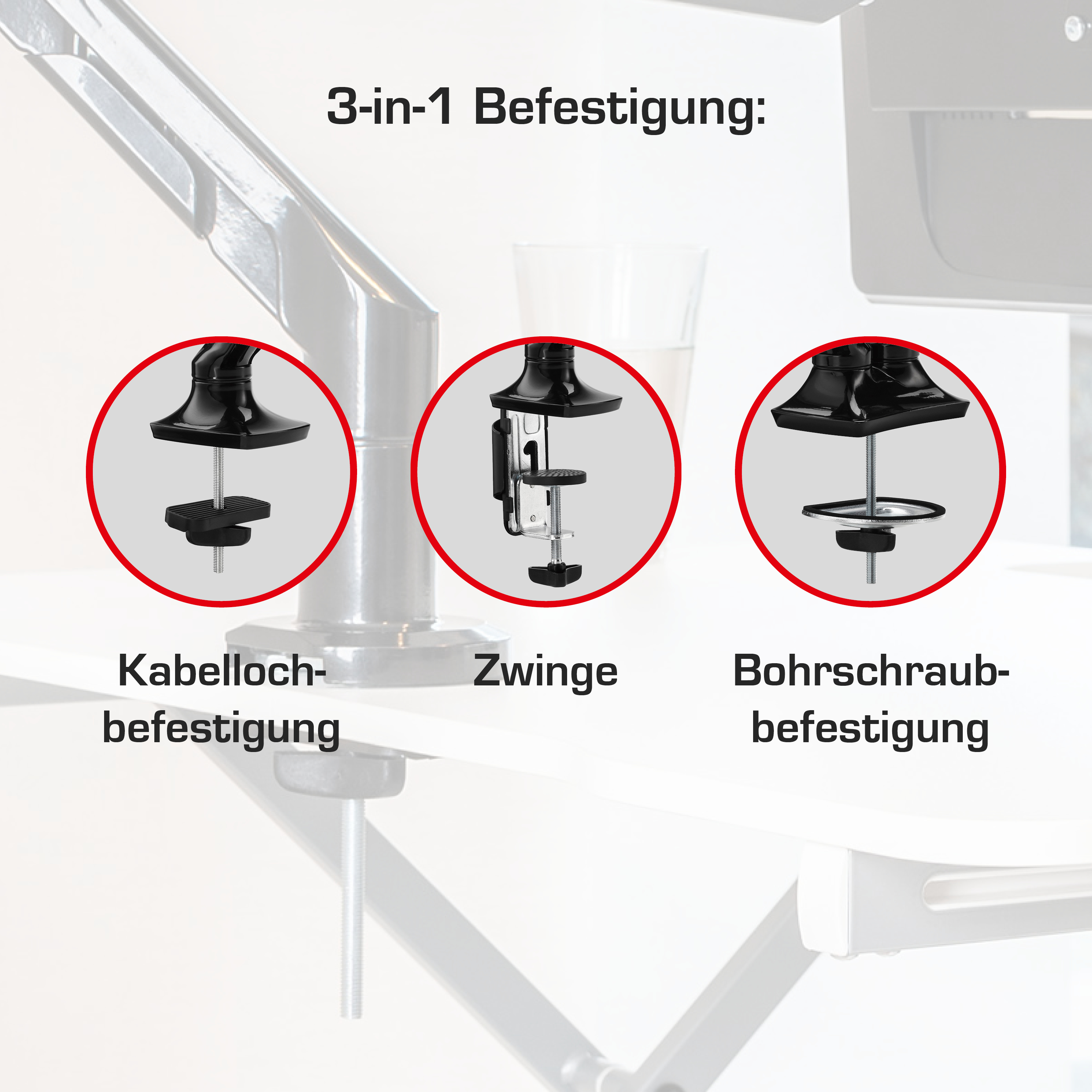 Monitor-Schwenkarm Office Duo Home