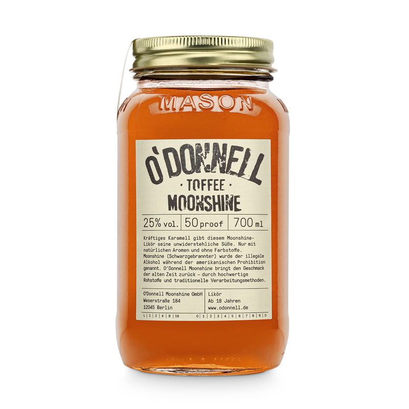 O'Donnell Moonshine Toffee Likör, 700ml, 25% Vol.