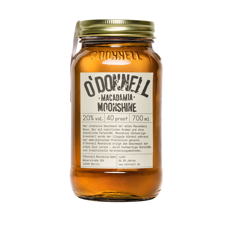 O'Donnell Moonshine Macadamia Likör, 700ml, 20% Vol.