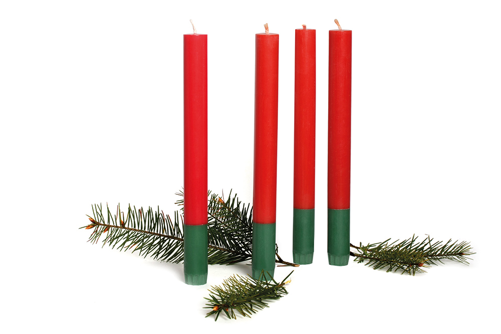 Kerze Adventskranz