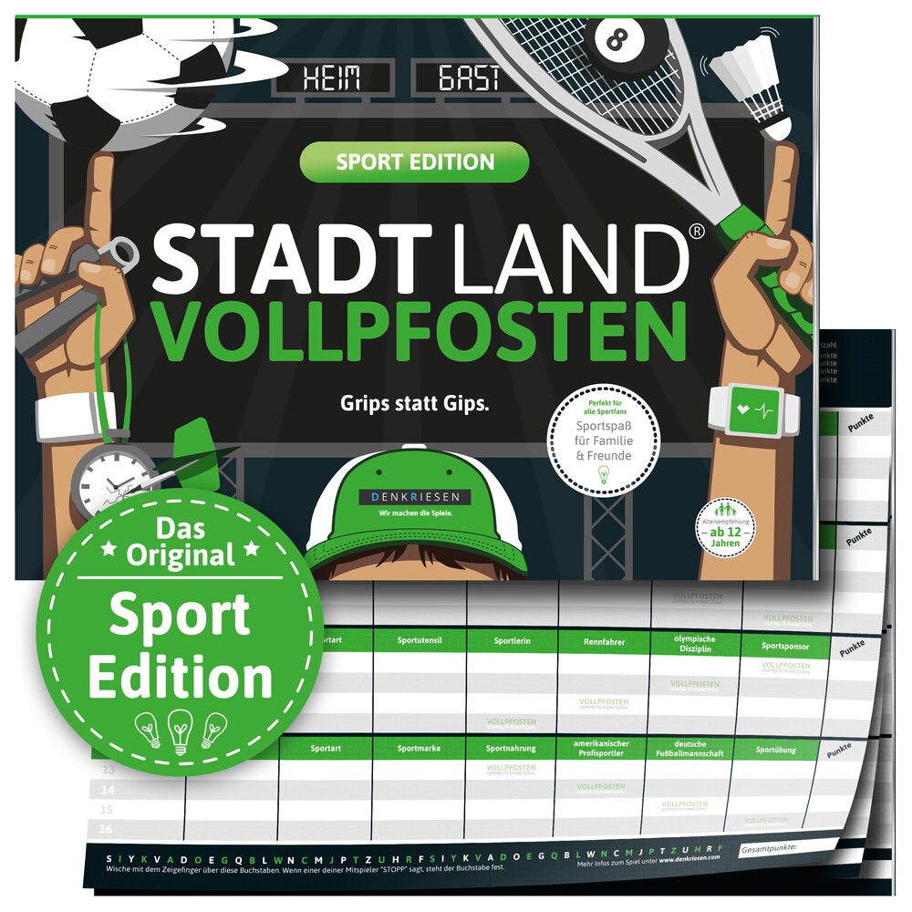 Stadt Land Vollpfosten - Sport Edition