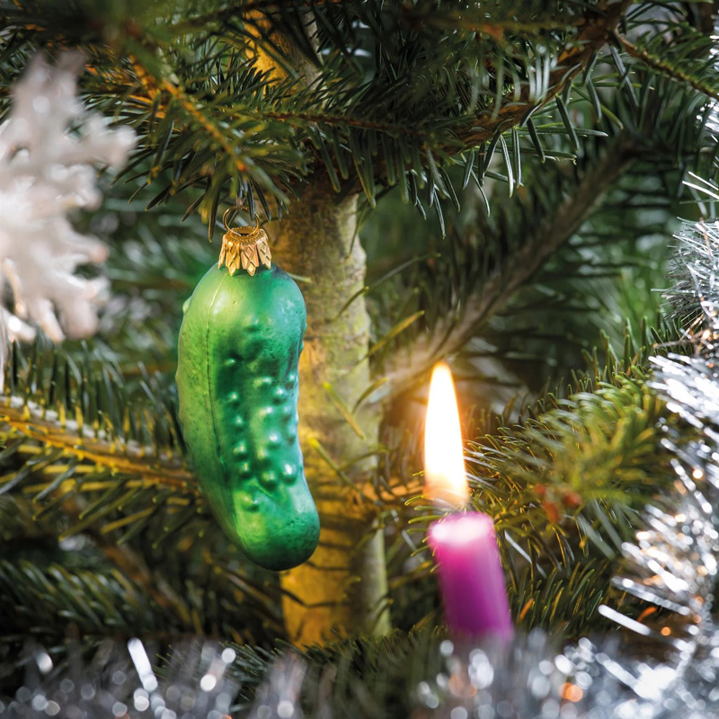 Hänger - Weihnachtsgurke im Glas