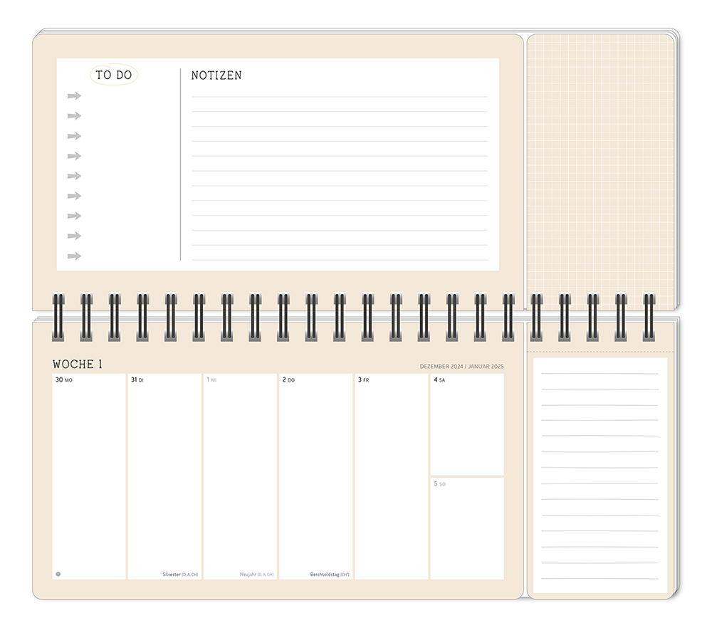 Wochenplaner 2025 - Ein neuer Anfang ...