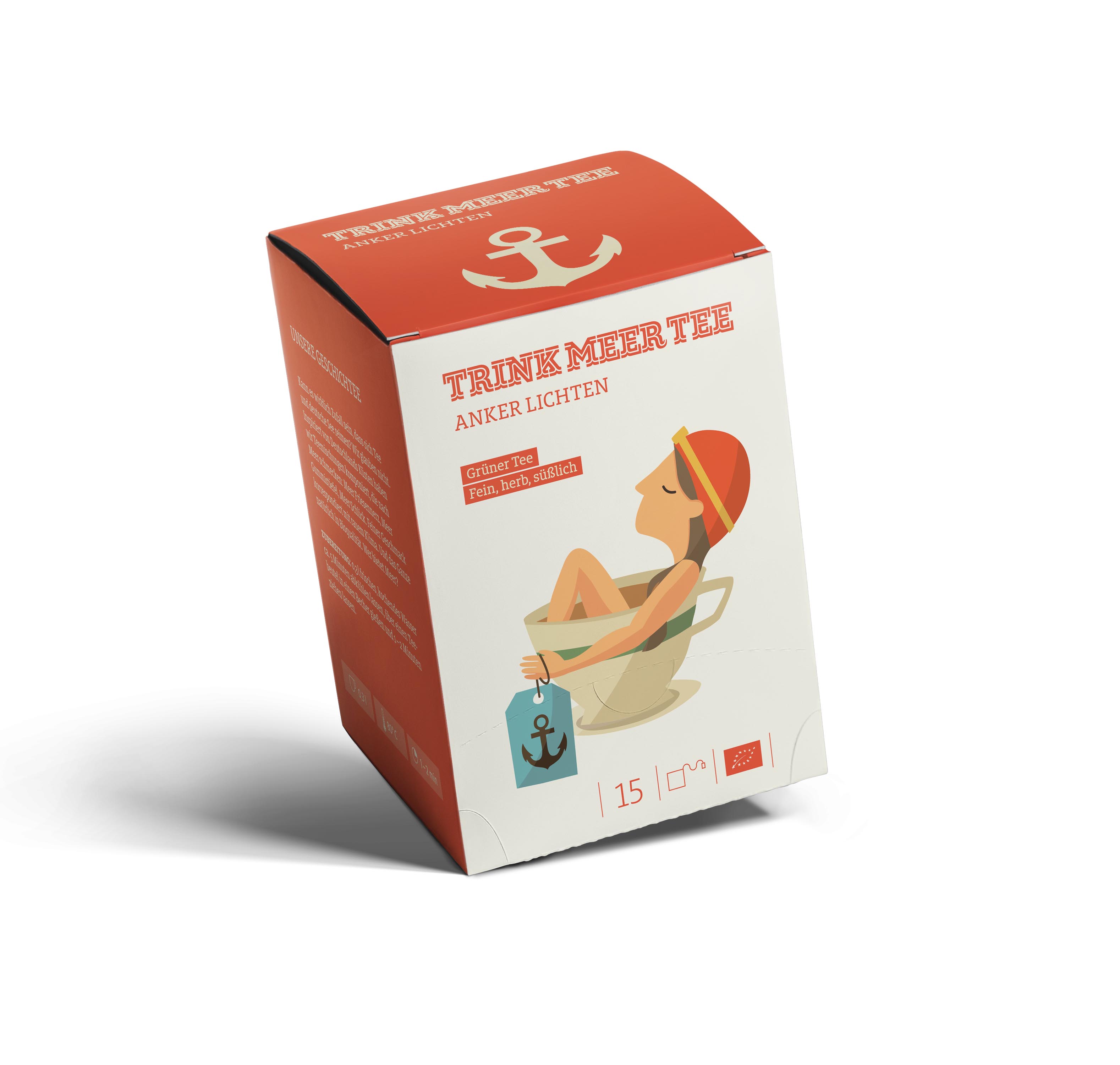 Teebeutel "Anker Lichten" - Grüner Tee TRINK MEER TEE
